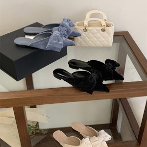 2026 Spring Flat Soft Sole Closed Toe Slippers for Women Sizes 35-40