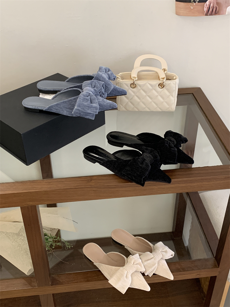 2026 Spring Flat Soft Sole Closed Toe Slippers for Women Sizes 35-40
