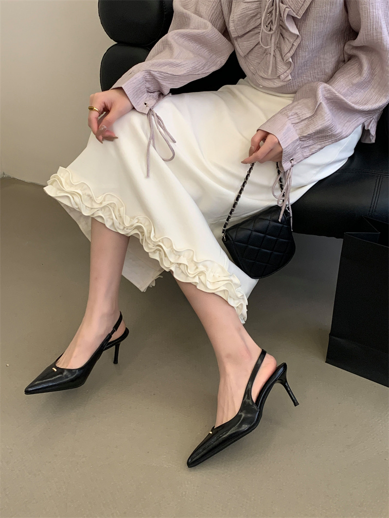 2026 Spring Women's Pointed Toe Slippers with Thin Heel, Sizes 35-40 - Image 3