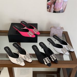 2026 Spring Women's Square Toe Slingback Heels 35-40 - Style 6e6935