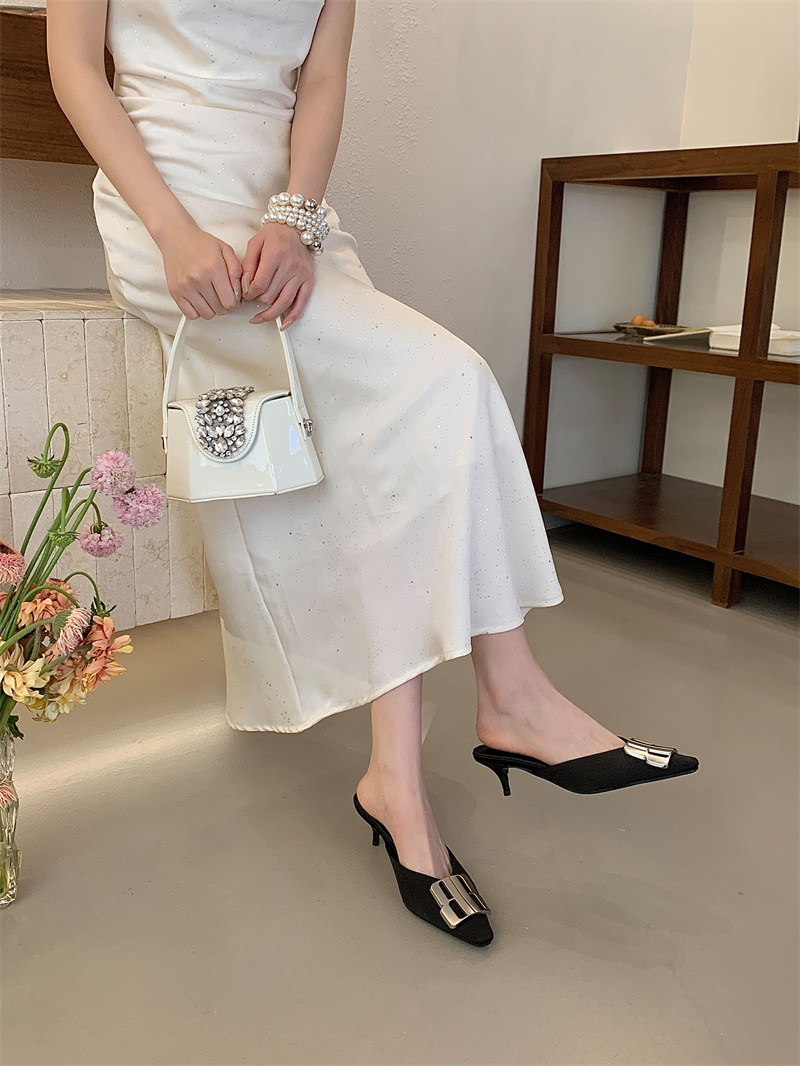 2026 Spring Women's Square Toe Slingback Heels 35-40 - Style 6e6935 - Image 2