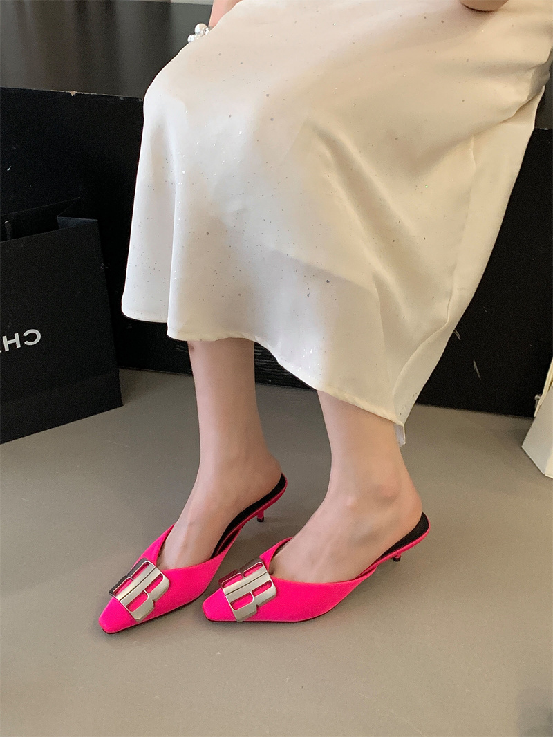 2026 Spring Women's Square Toe Slingback Heels 35-40 - Style 6e6935 - Image 3